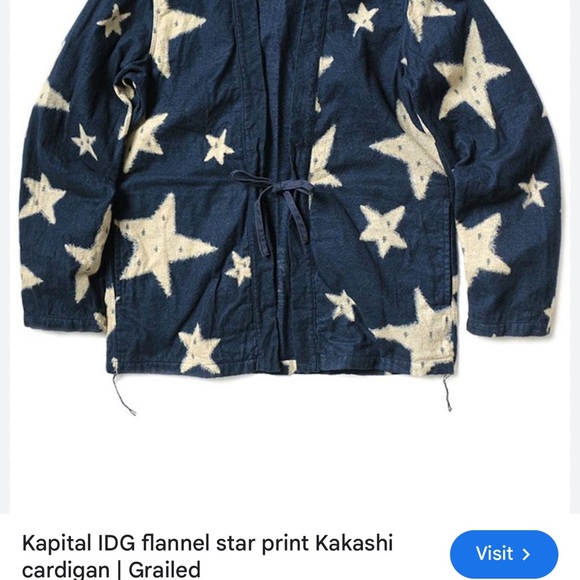 Extremely Rare Kapital Designer Kimono Style Flannel Jacket - Picture 2 of 6